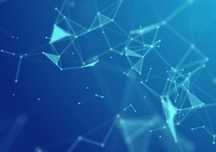 3d abstract background with modern low poly plexus design